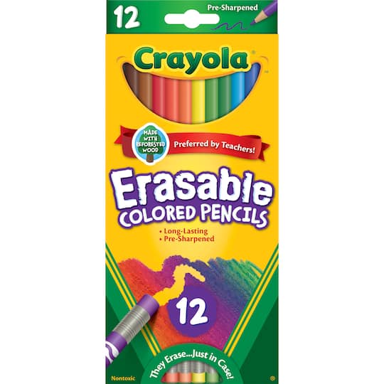 Crayola&#xAE; Erasable Colored Pencils, 12ct.